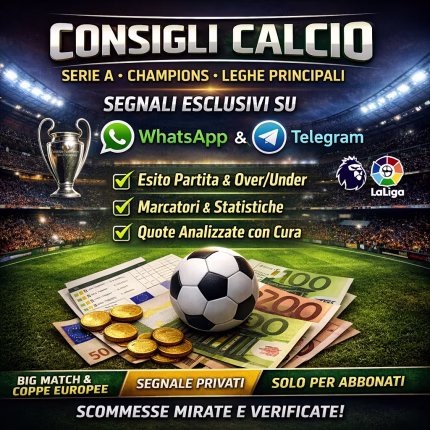 Consigli calcio serie a champions, vincenti